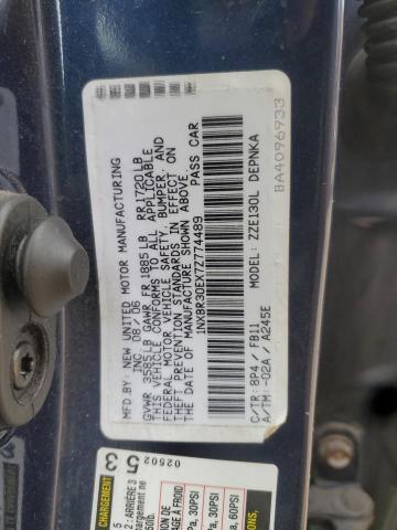 1NXBR30EX7Z774489 - 2007 TOYOTA COROLLA CE 蓝色 照片 12