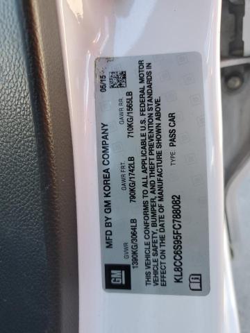 KL8CC6S95FC788082 - 2015 CHEVROLET SPARK 1LT WHITE photo 12