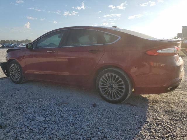 3FA6P0K99FR253043 - 2015 FORD FUSION TITANIUM RED photo 2