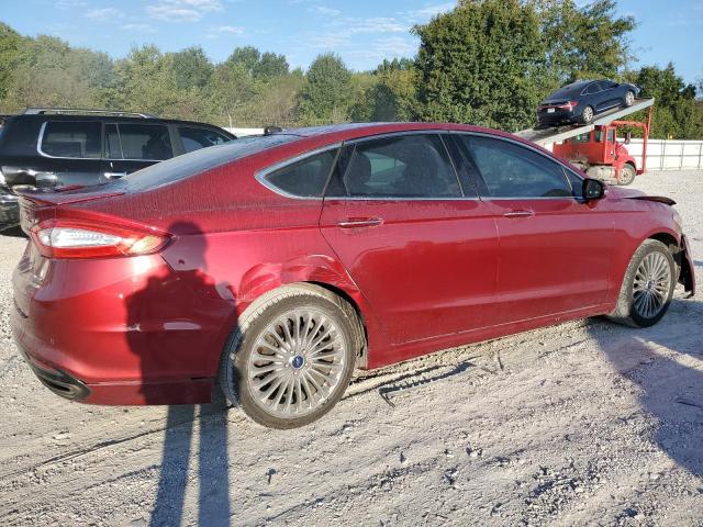 3FA6P0K99FR253043 - 2015 FORD FUSION TITANIUM RED photo 3