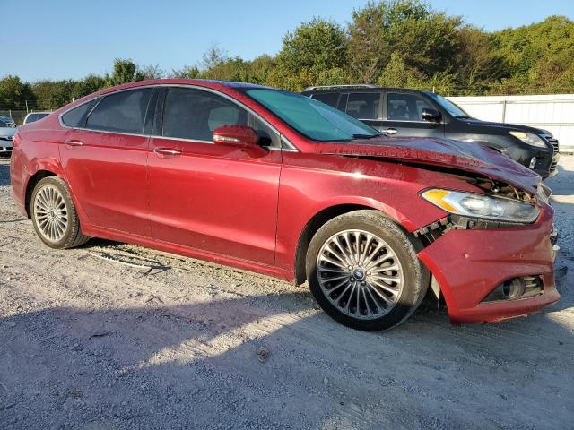 3FA6P0K99FR253043 - 2015 FORD FUSION TITANIUM RED photo 4
