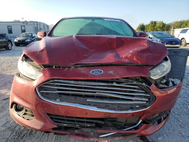 3FA6P0K99FR253043 - 2015 FORD FUSION TITANIUM RED photo 5