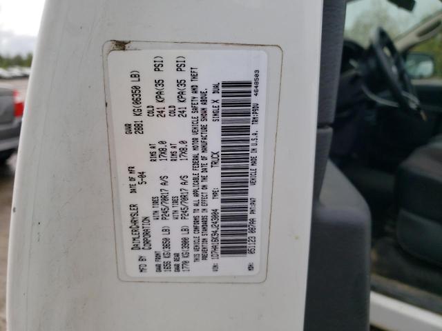 1D7HA16K94J243004 - 2004 DODGE RAM 1500 ST 白色 照片 12