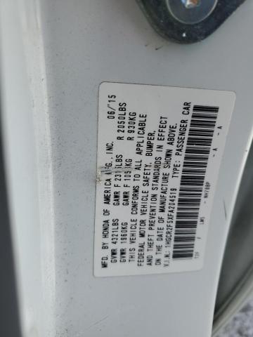 1HGCR2F5XFA204519 - 2015 HONDA ACCORD SPORT 白色 照片 12