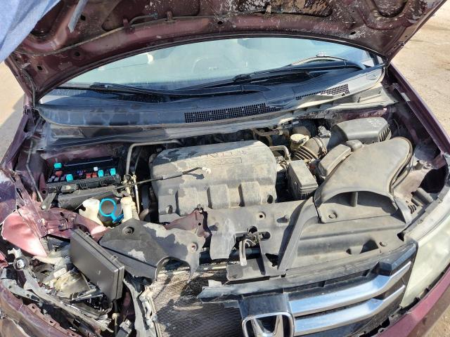 5FNRL5H60FB060780 - 2015 HONDA ODYSSEY EXL BURGUNDY photo 12