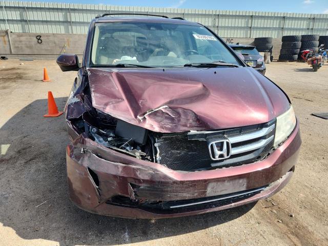 5FNRL5H60FB060780 - 2015 HONDA ODYSSEY EXL BURGUNDY photo 5