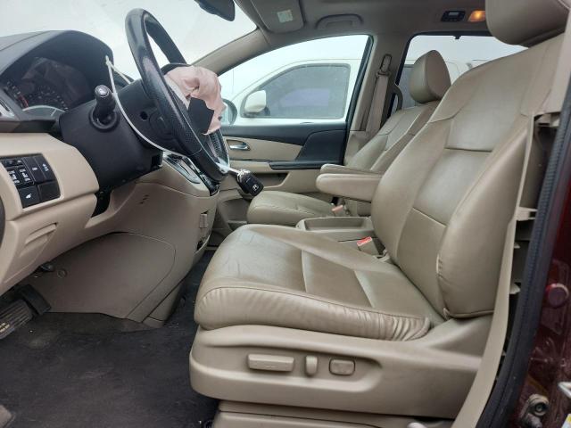 5FNRL5H60FB060780 - 2015 HONDA ODYSSEY EXL BURGUNDY photo 7
