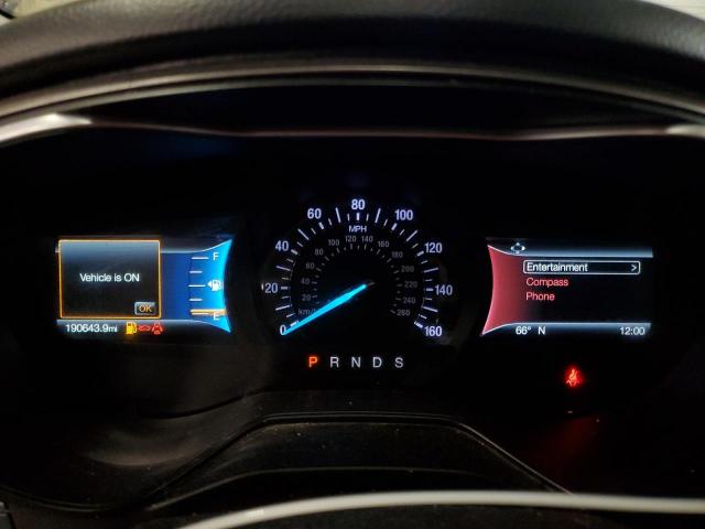 3FA6P0T92KR270842 - 2019 FORD FUSION SE BLACK photo 9