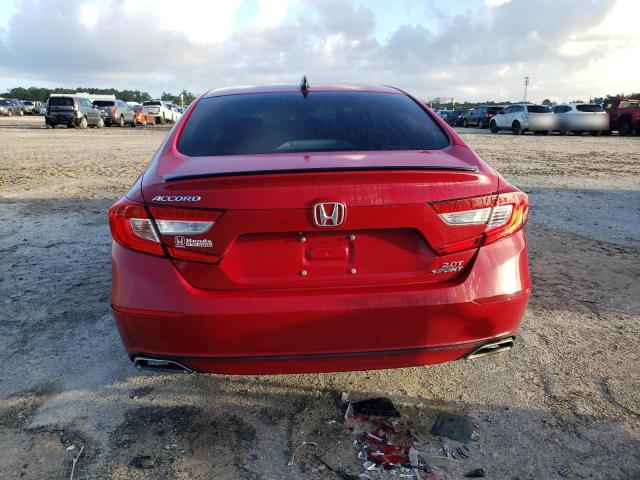 1HGCV2F3XMA028885 - 2021 HONDA ACCORD SPORT RED photo 6
