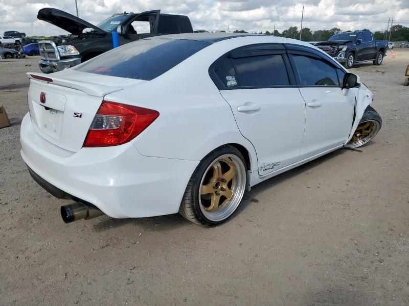 2HGFB6E54CH704974 - 2012 HONDA CIVIC SI WHITE photo 3