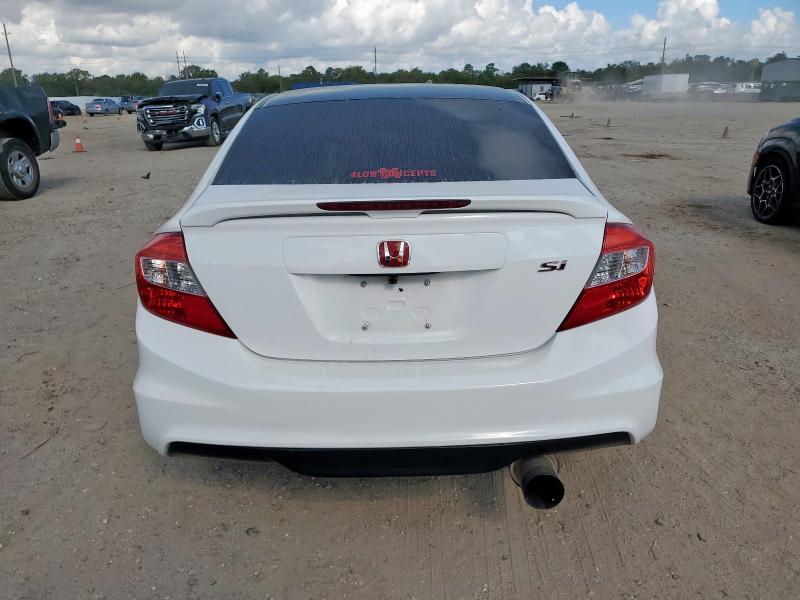 2HGFB6E54CH704974 - 2012 HONDA CIVIC SI WHITE photo 6