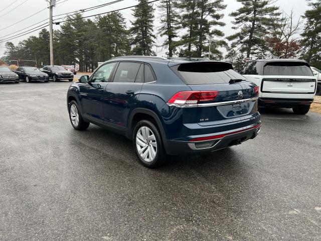 1V26E2CA1LC212581 - 2020 VOLKSWAGEN ATLAS CROS SE BLUE photo 3