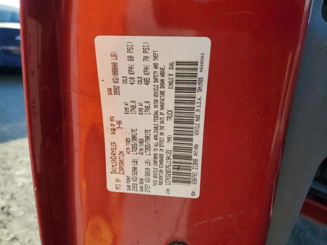1D7KS28D76J194122 - 2006 DODGE RAM 2500 ST أحمر صورة 12