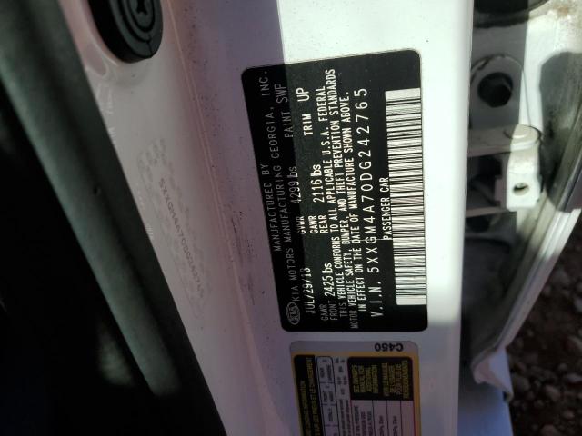 5XXGM4A70DG242765 - 2013 KIA OPTIMA LX Weiß Foto 12