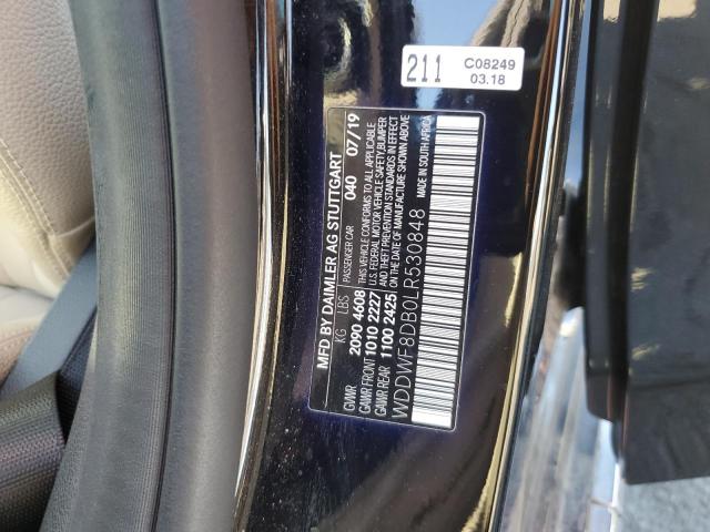 WDDWF8DB0LR530848 - 2020 MERCEDES-BENZ C 300 BLACK photo 13