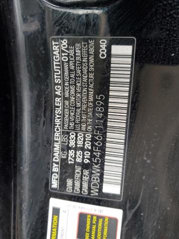 WDBWK54F66F114895 - 2006 MERCEDES-BENZ SLK 280 BLACK photo 12