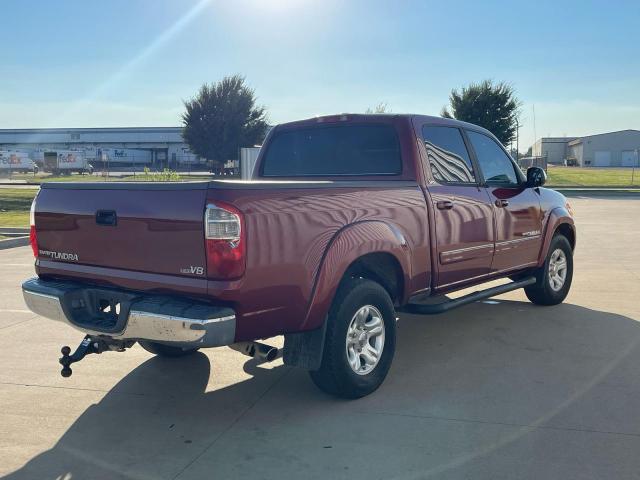 5TBET34124S435664 - 2004 TOYOTA TUNDRA DOUBLE CAB SR5 MAROON photo 4