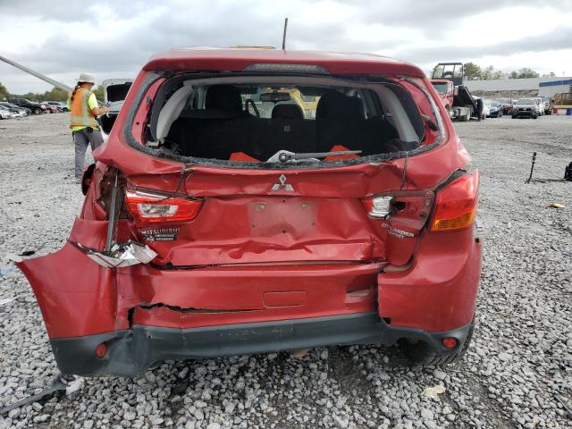 4A4AP3AU6FE052241 - 2015 MITSUBISHI OUTLANDER ES RED photo 6