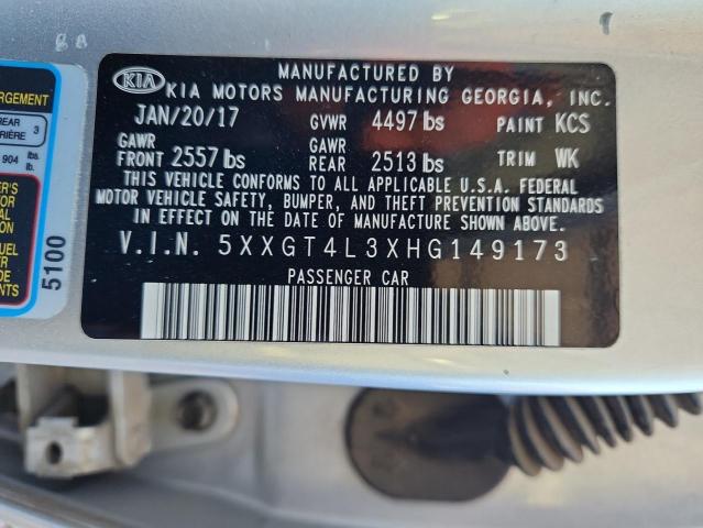 5XXGT4L3XHG149173 - 2017 KIA OPTIMA LX 银色 照片 12