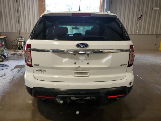 1FM5K8D89FGB12855 - 2015 FORD EXPLORER XLT WHITE photo 6