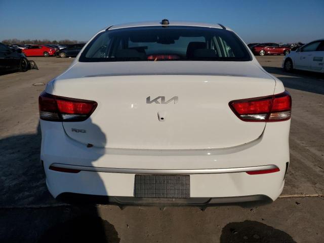3KPA24AD0PE602146 - 2023 KIA RIO LX WHITE photo 6