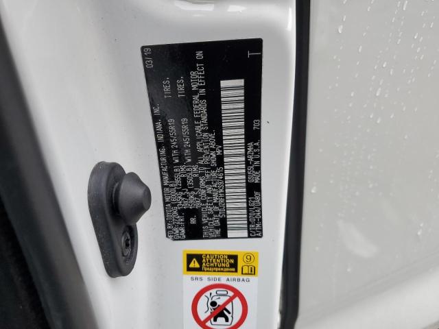 5TDJZRFH1KS974615 - 2019 TOYOTA HIGHLANDER SE Ağ foto 14