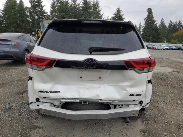 5TDJZRFH1KS974615 - 2019 TOYOTA HIGHLANDER SE Ağ foto 6