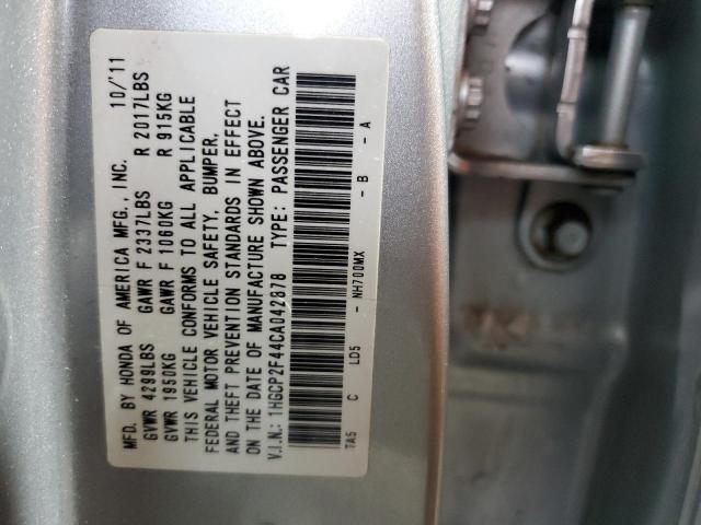 1HGCP2F44CA042878 - 2012 HONDA ACCORD LXP Silber Foto 12