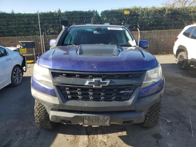 1GCPTEE12H1280949 - 2017 CHEVROLET COLORADO ZR2 BLUE photo 5
