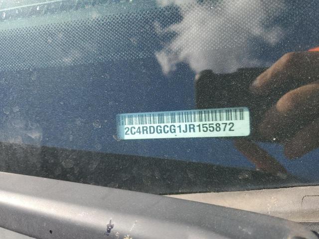 2C4RDGCG1JR155872 - 2018 DODGE GRAND CARAVAN SXT BURGUNDY photo 13