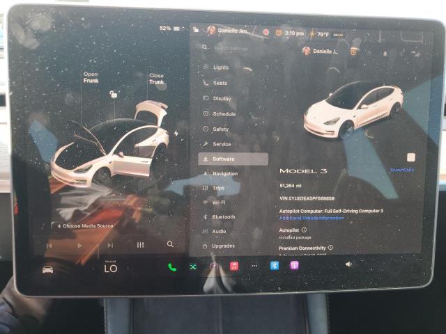 5YJ3E1EA5PF568858 - 2023 TESLA MODEL 3 თეთრი ფოტო 9