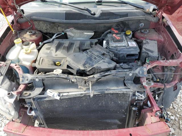 1C4NJDEB2HD100738 - 2017 JEEP COMPASS LATITUDE RED photo 11