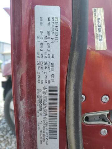 1C4NJDEB2HD100738 - 2017 JEEP COMPASS LATITUDE RED photo 13