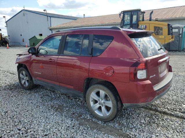 1C4NJDEB2HD100738 - 2017 JEEP COMPASS LATITUDE RED photo 2