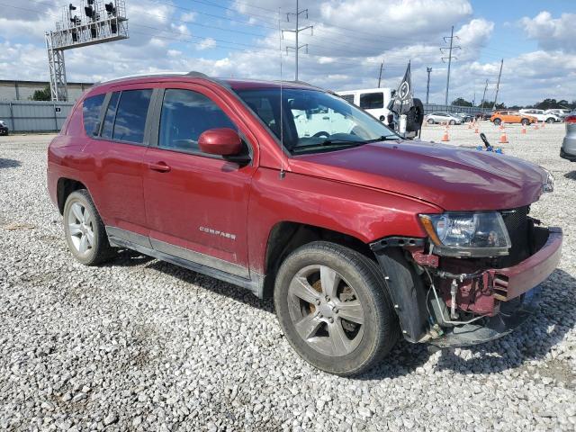 1C4NJDEB2HD100738 - 2017 JEEP COMPASS LATITUDE RED photo 4