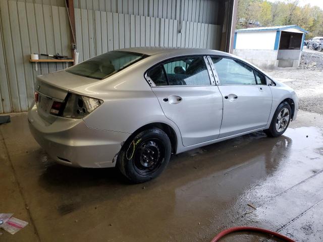 19XFB2E56DE067817 - 2013 HONDA CIVIC LX SILVER photo 3