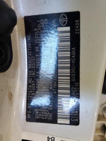 4T1BK36B57U230676 - 2007 TOYOTA AVALON XL 白色 照片 12