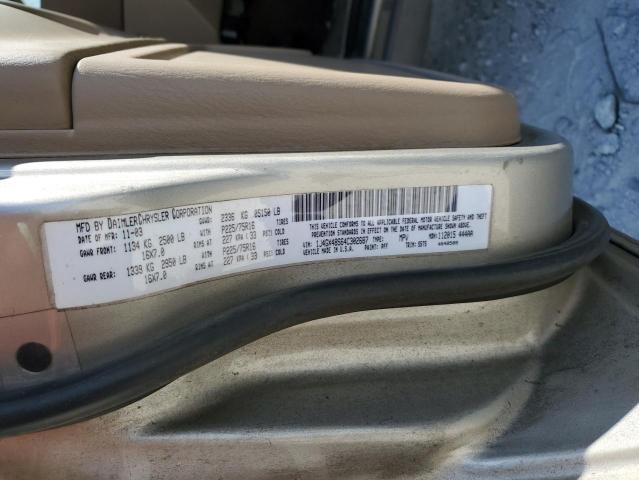 1J4GX48S64C302687 - 2004 JEEP GRAND CHER LAREDO Серебристый фото 13