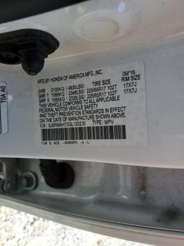 5J6RM4H73GL120236 - 2016 HONDA CR-V EXL WHITE photo 14