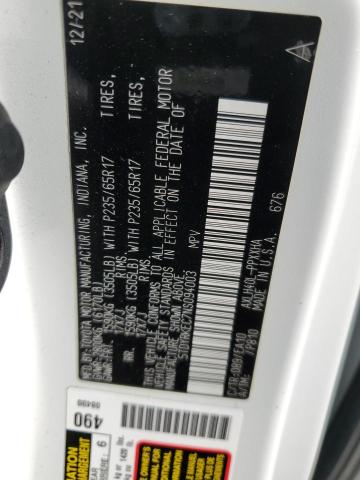 5TDYRKEC7NS094003 - 2022 TOYOTA SIENNA XLE 白色 照片 13