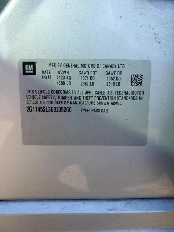 2G1145SL3E9295260 - 2014 CHEVROLET IMPALA LTZ Gümüş foto 12
