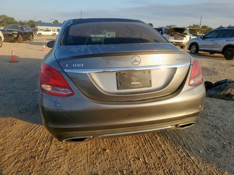 WDDWF4JB1JR337635 - 2018 MERCEDES-BENZ C 300 GRAY photo 6
