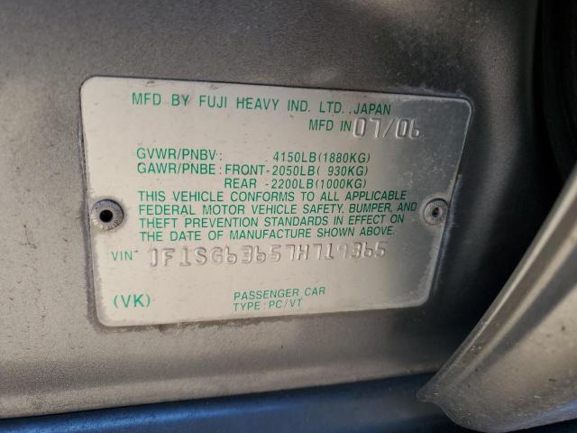 JF1SG63657H719365 - 2007 SUBARU FORESTER 2.5X GRAY photo 12