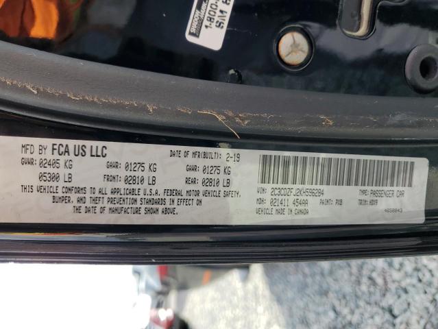 2C3CDZFJ2KH596284 - 2019 DODGE CHALLENGER R/T SCAT PACK BLACK photo 12