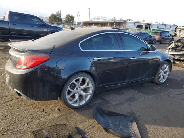 2G4GV5GV7D9213663 - 2013 BUICK REGAL GS BLACK photo 3