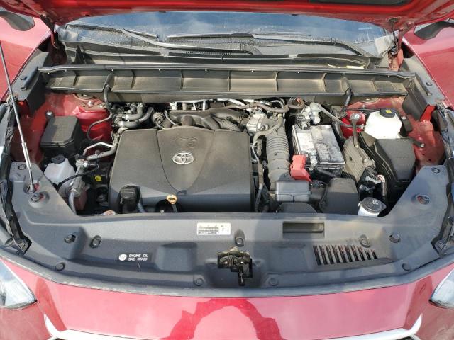 5TDGZRAH5MS061568 - 2021 TOYOTA HIGHLANDER XLE 勃艮第红 照片 12