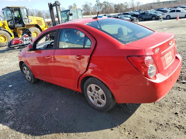 1G1JA5SH5E4155945 - 2014 CHEVROLET SONIC LS RED photo 2