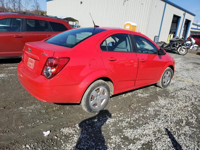 1G1JA5SH5E4155945 - 2014 CHEVROLET SONIC LS RED photo 3