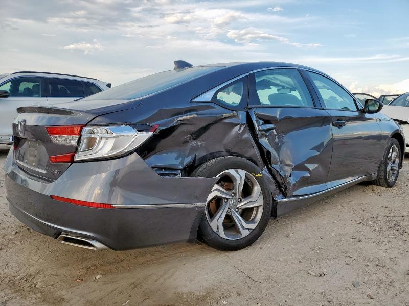 1HGCV2F56KA018868 - 2019 HONDA ACCORD EXL ნაცრისფერი ფოტო 3