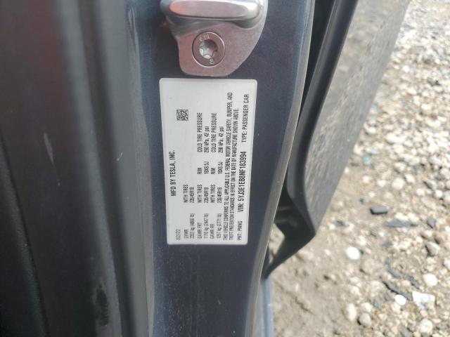 5YJ3E1EB8NF183994 - 2022 TESLA MODEL 3 蓝色 照片 12